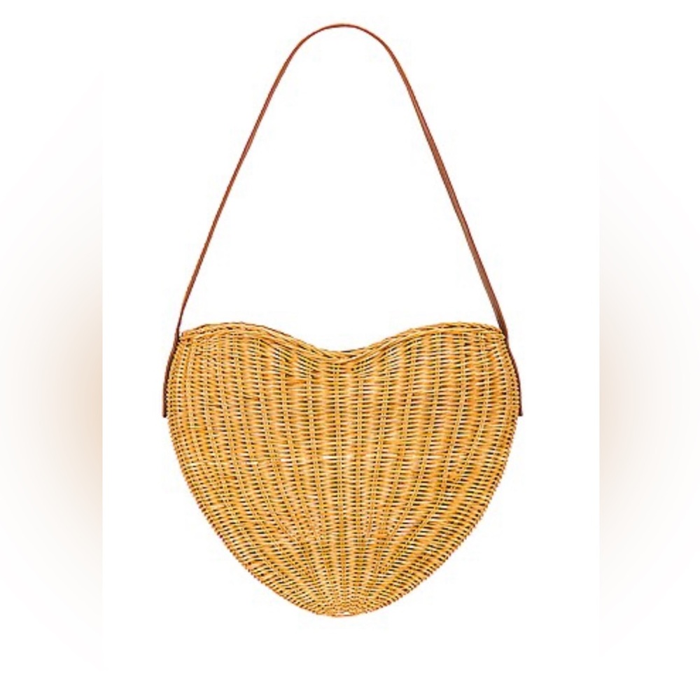 Serpui NWT Wicker Heart Bag